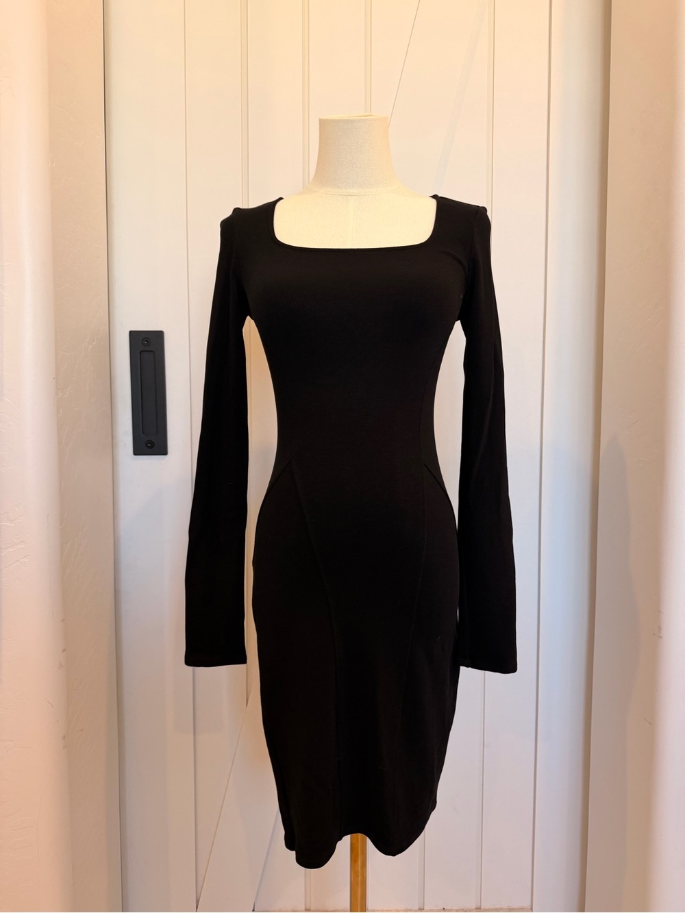 Helmut Lang Gala Piped Cutout Knit Dress size small